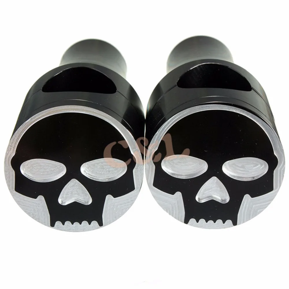 Новый мотоциклетный зажим для руля с черепом 1 &quot25 мм черная заготовка крепления