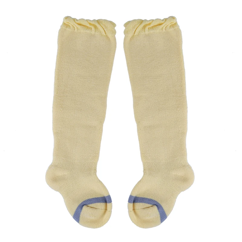 Для девочек осень-зима модные однотонные чулки Детские колготки для Теплые