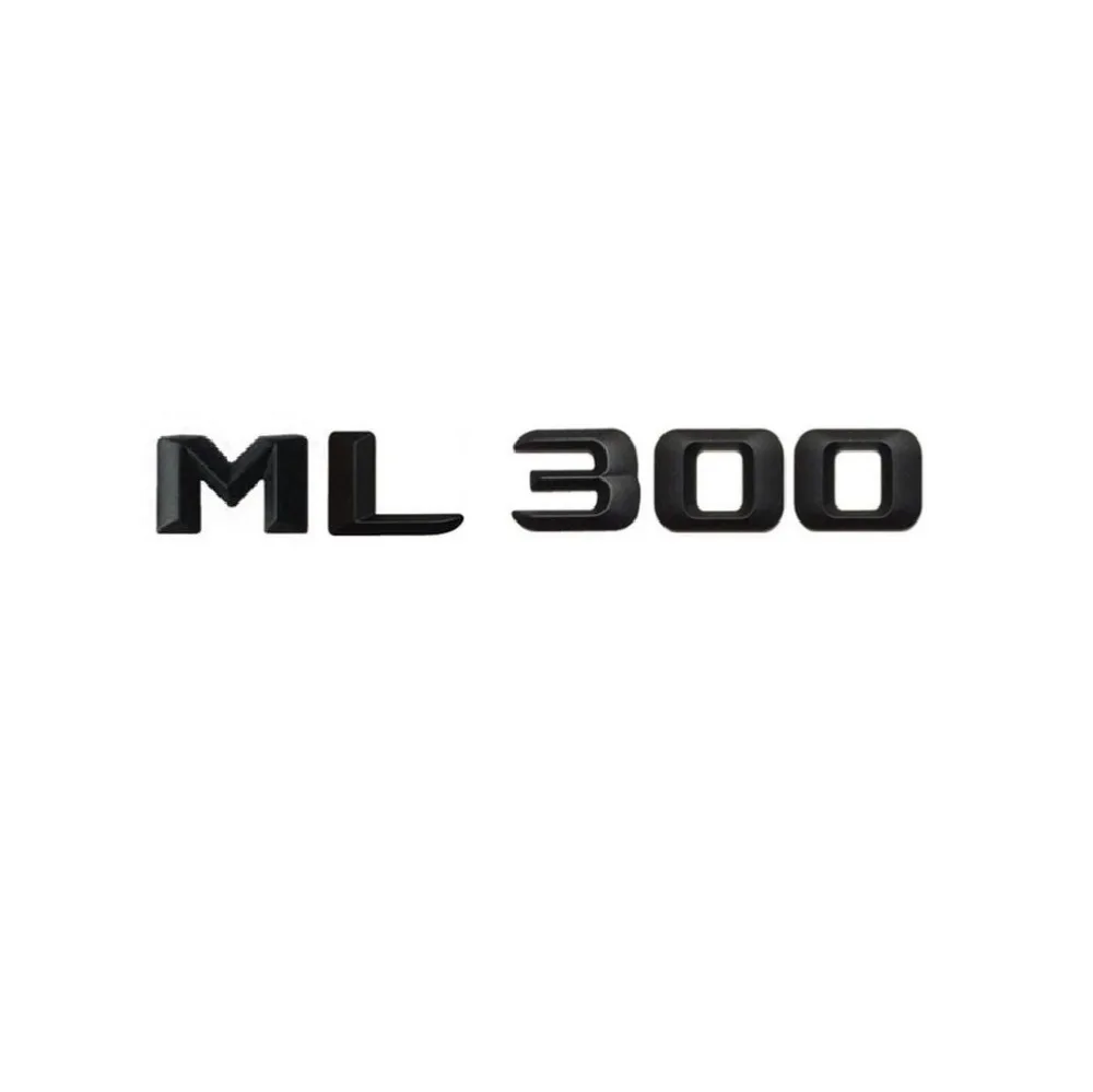 1 Набор матовые черные буквы ML 300 для заднего багажника автомобиля значок с