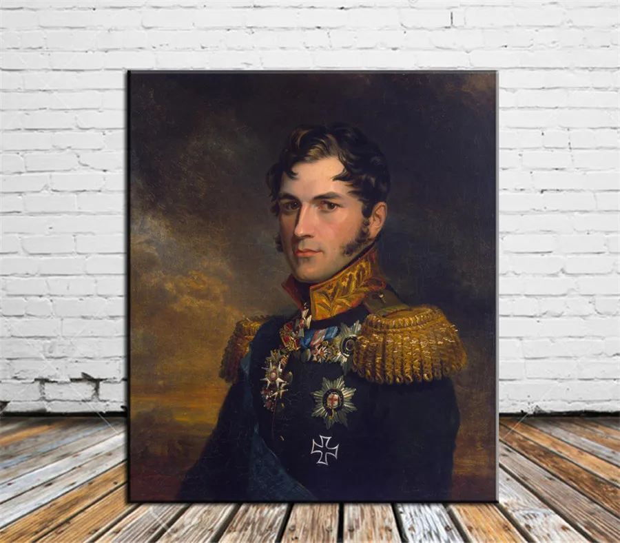 Saksen Koburg Leopold Холст Картина гостиная домашний декор Современная роспись маслом