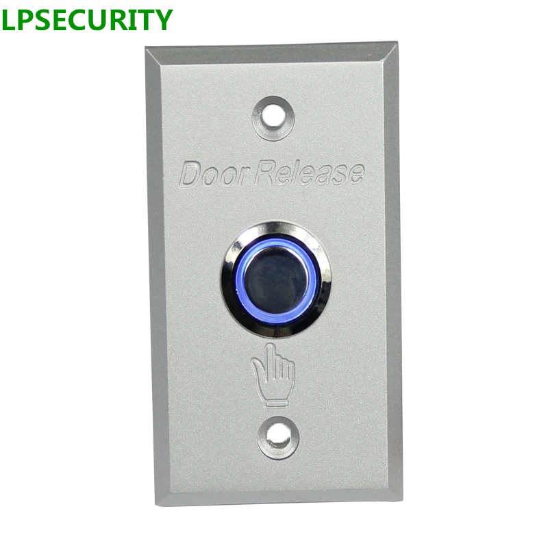 Светодиодный индикатор LPSECURITY, подсветка дверных ворот, замок, выход, кнопочный переключатель, разблокировка двери, металл alunimum COM NO NC 86*50*33