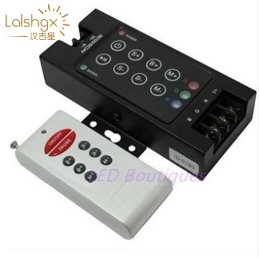1 шт. DC12-24V 10A* 3 канала 6key RF пульт дистанционного управления RGB