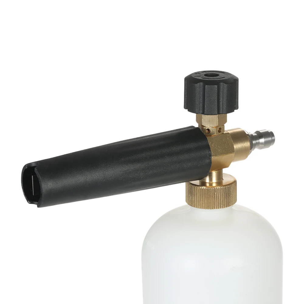 

Adjustable Foam Cannon 1 Liter Bottle Snow Foam Lance with 1/4" Quick Connector for Pressure Washer Gun