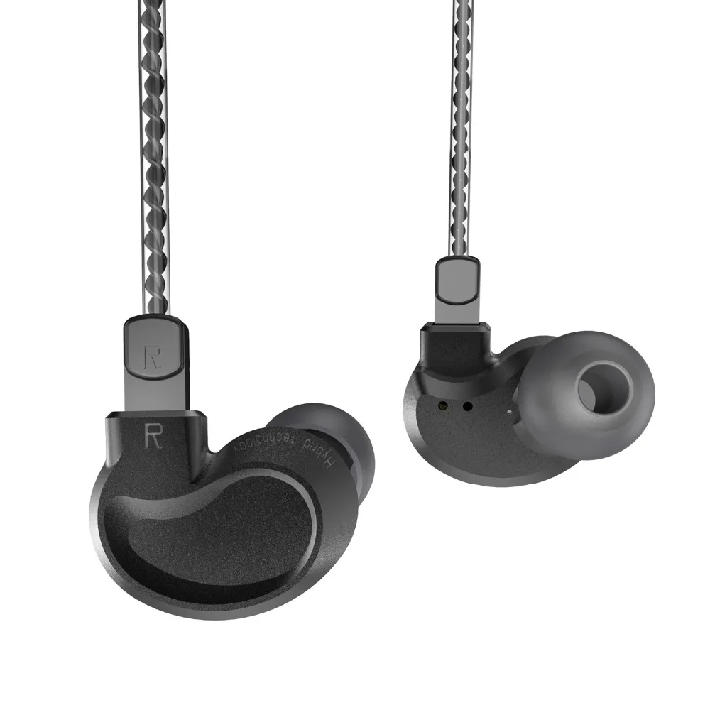 Yinyoo NY-06 2DD+1BA HIFI DJ Monitor Headphone Hybrid In Ear Earphone Running Sport hook Headset Earbud Good Bass | Электроника