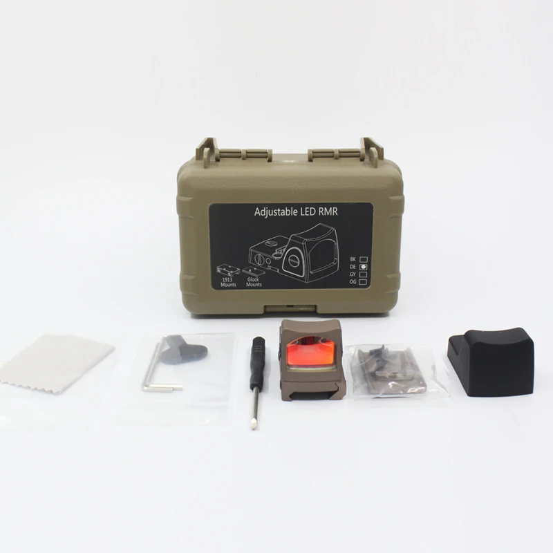 Тактический RMR Reflex Red Dot Sight 3 25 MOA Scope для Glock Охота Fit 20 мм Pictinny Rail с кнопкой