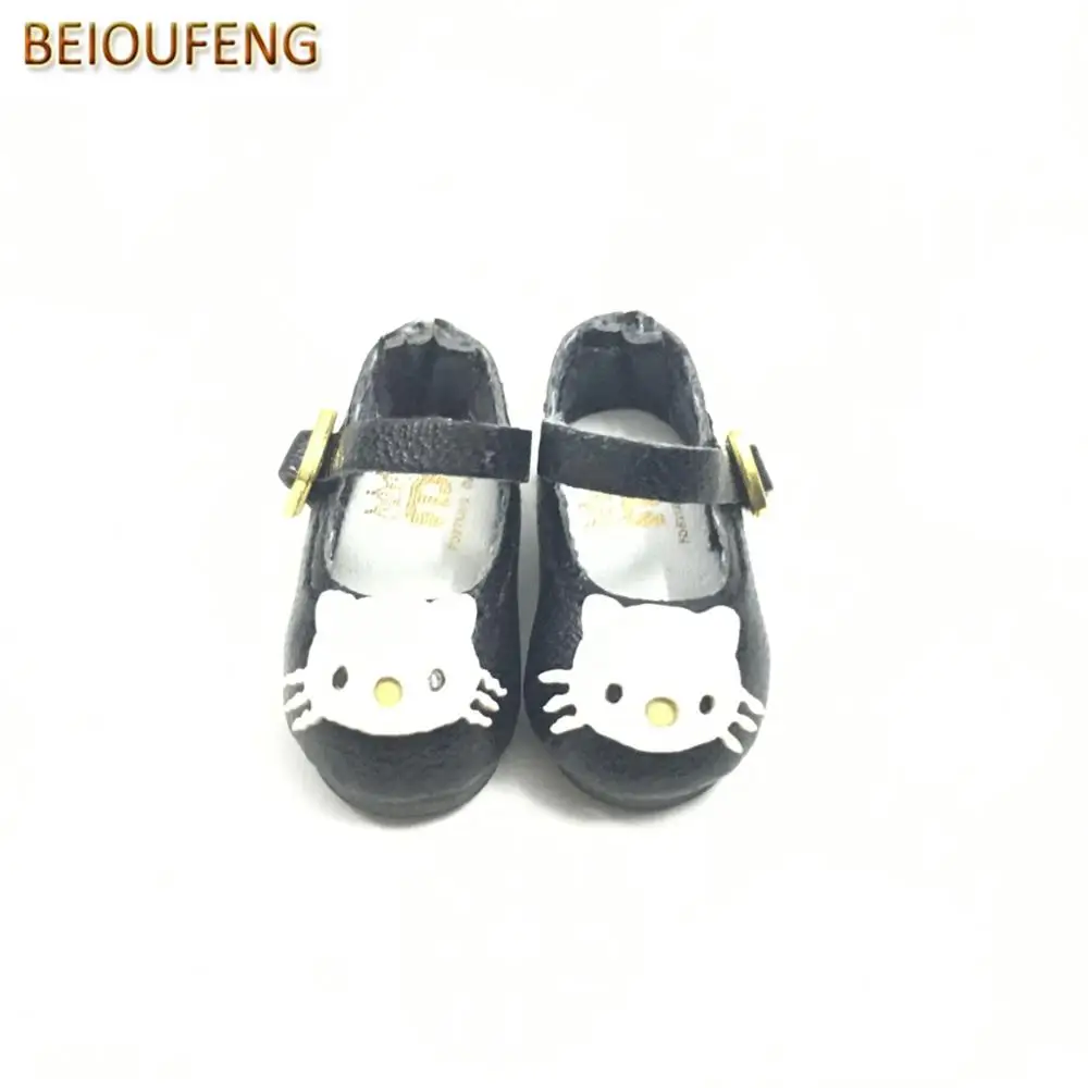 BEIOUFENG 2,7 см кукольная обувь для Blythe кукольная игрушка, 1/6 BJD кукольная обувь с бантом Kitty игрушки сапоги для кукол аксессуары 2 пары