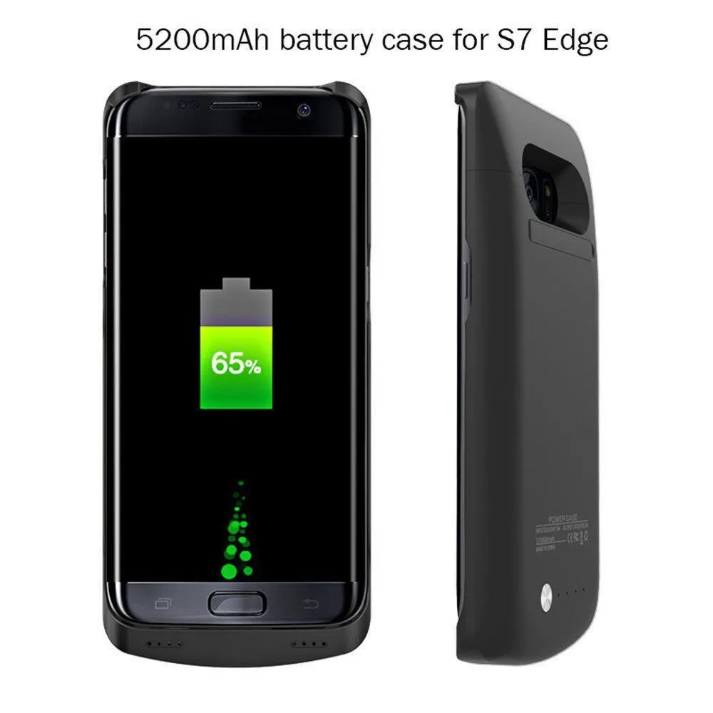 Extpower 5200 мА/ч Батарея Зарядное устройство чехол для samsung Galaxy S7 эджер Powerbank
