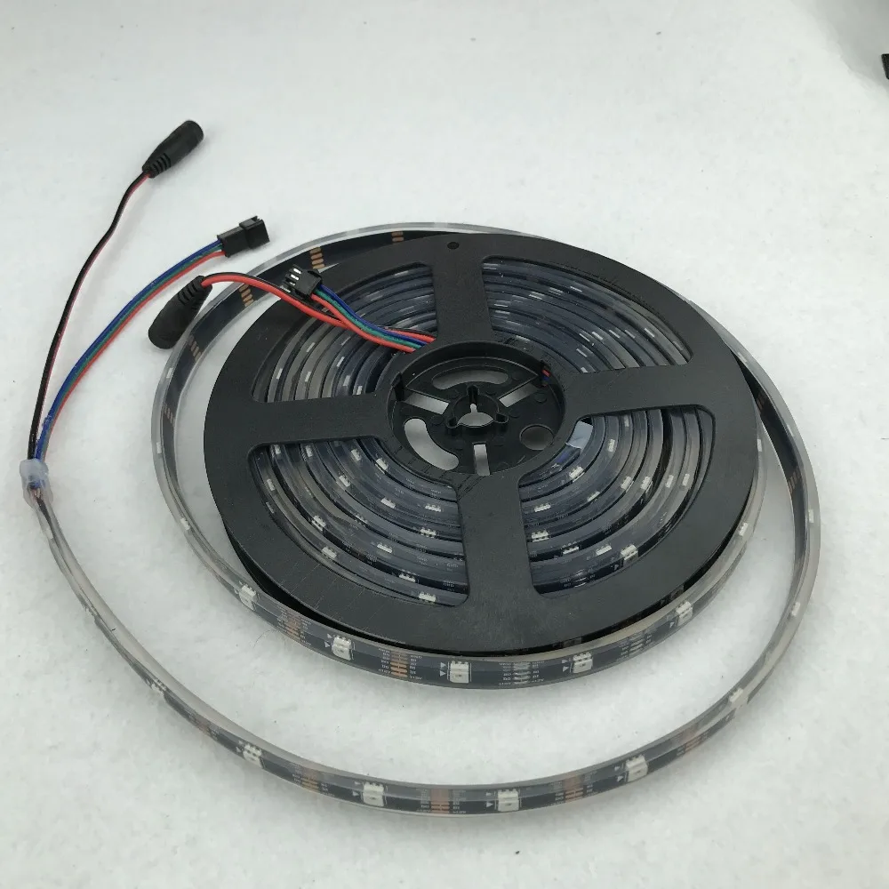 30 светодиодов/м 5 м WS2815 DC12V Адресуемая полноцветная RGB 5050 Светодиодная лента