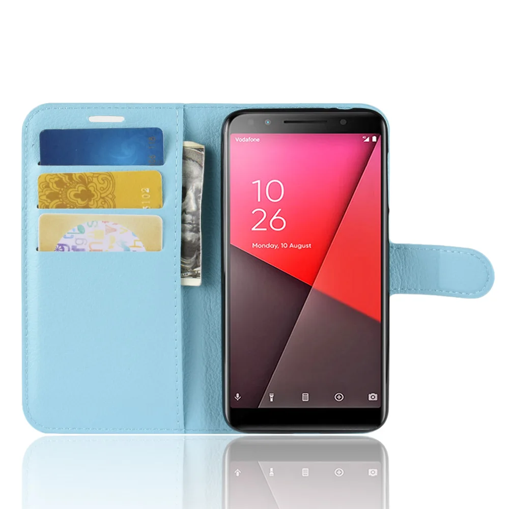 Чехол для телефона Vodafone Smart N9 Lite откидная задняя крышка из искусственной кожи N9lite