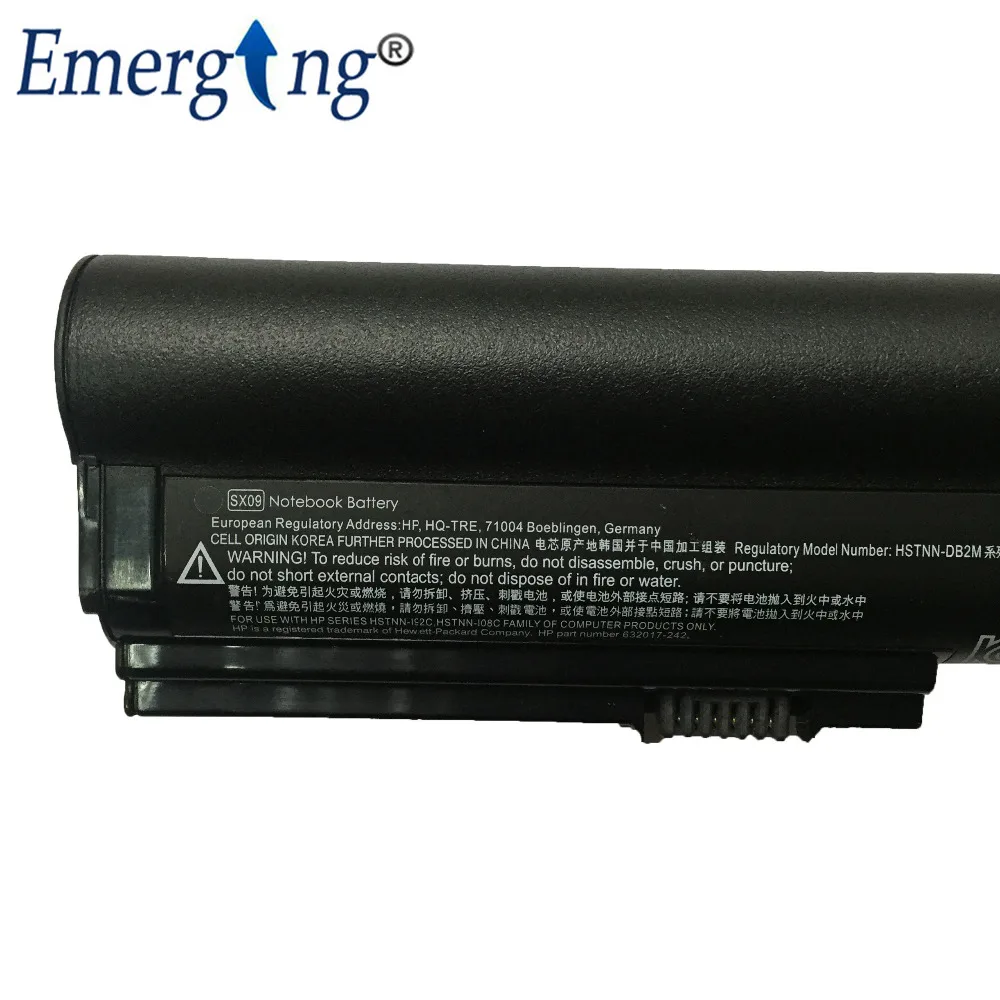 9 ячеек 11,1 V 100Wh аккумулятор для ноутбука hp SX09 HSTNN-DB2M DB0S 2560p 2570p SX03
