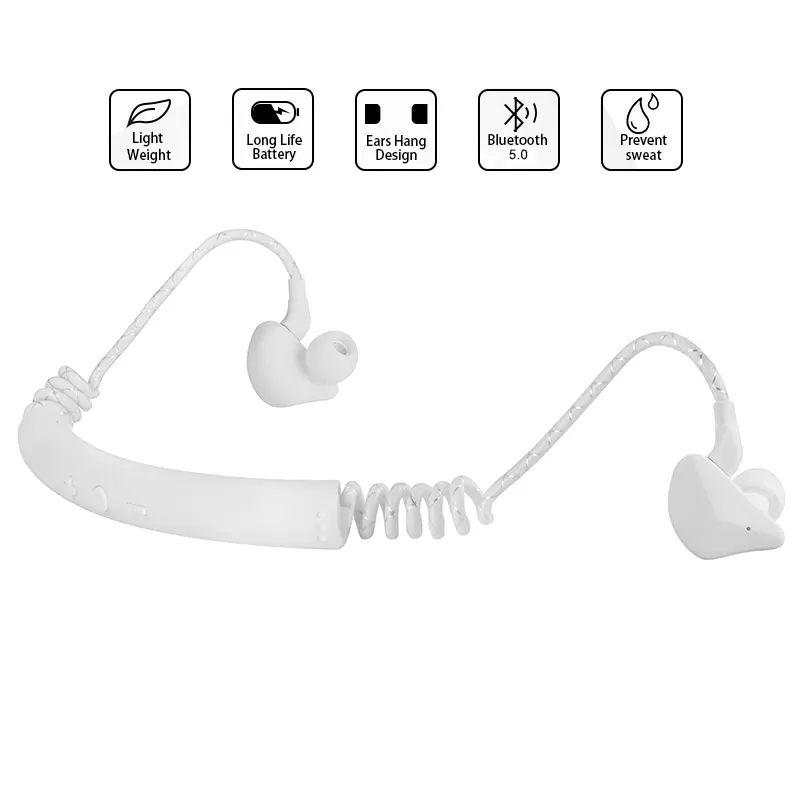 Наушники с костной проводимостью Беспроводные стереонаушники Bluetooth бас активное