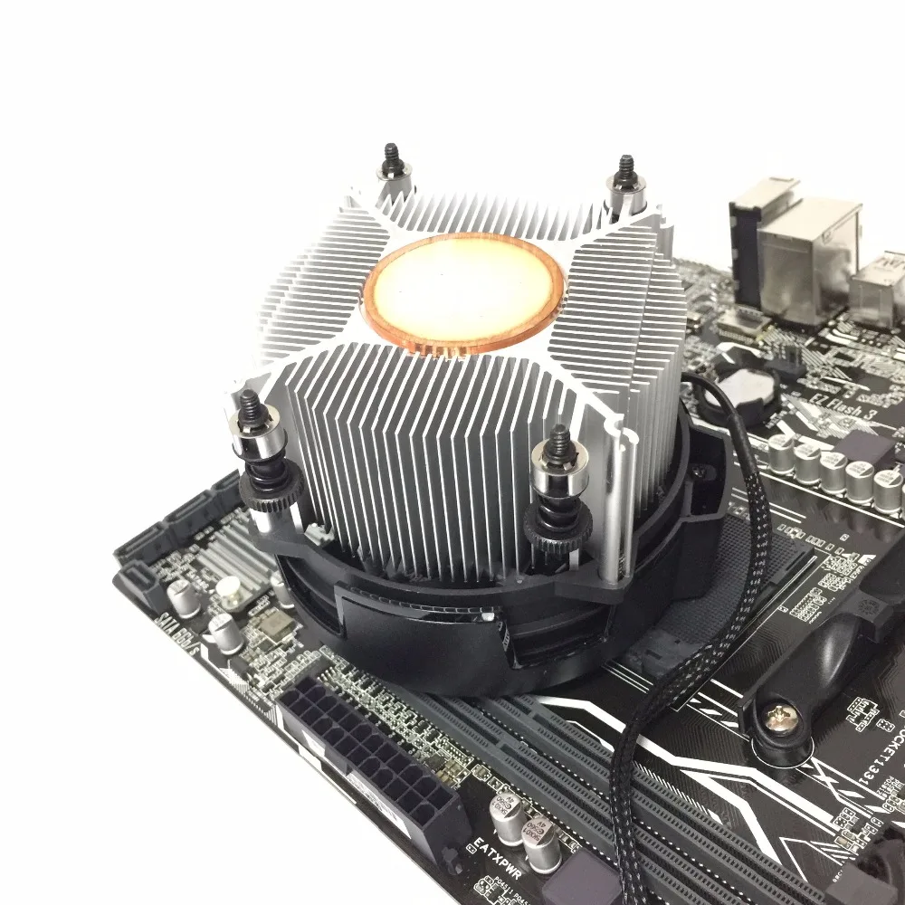 AMD ryzen PC процессор в штучной упаковке теплоотвод вентилятор AM4 радиатор 4P 4-проводной контроль температуры медный охладитель сердечника AM4 Вентилятор охлаждения