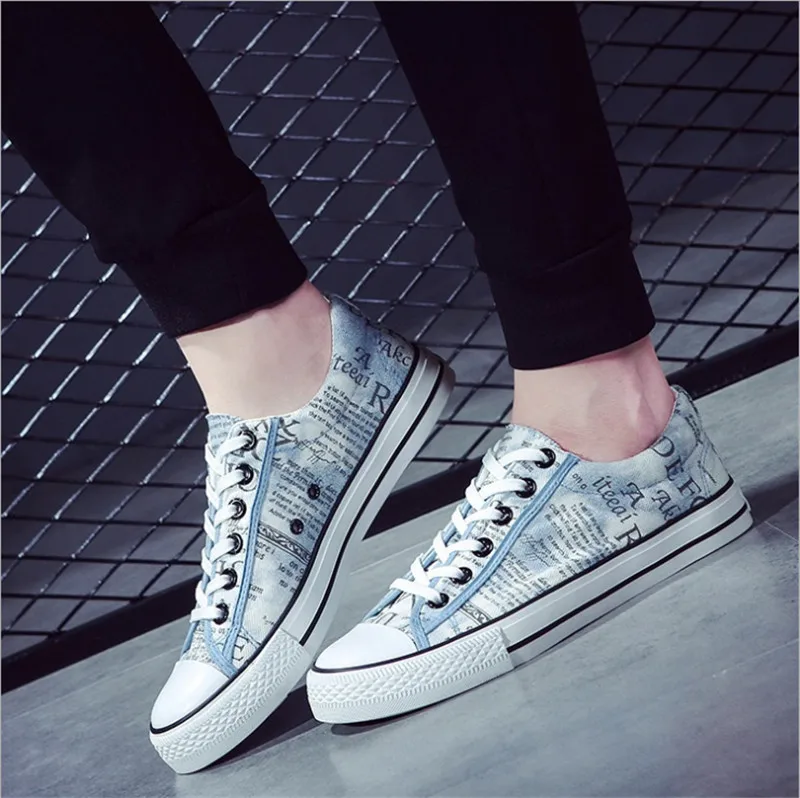 

Canvas Mens Shoes Casual Sneakers Male Fashion Lace Up Men Vulcanize Shoes Sapato Masculino Unisex Flats 39-44