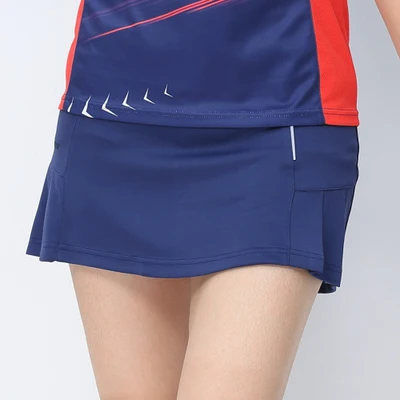 Sapphire blue Skirt Женские теннисные юбки, топы Юбки для бадминтона, спортивные юбки, одежда для бадминтона, шорты для настольного тенниса, юбки для тенниса, спортивные юбки для пинг-понга - Цвет: Sapphire blue Skirt