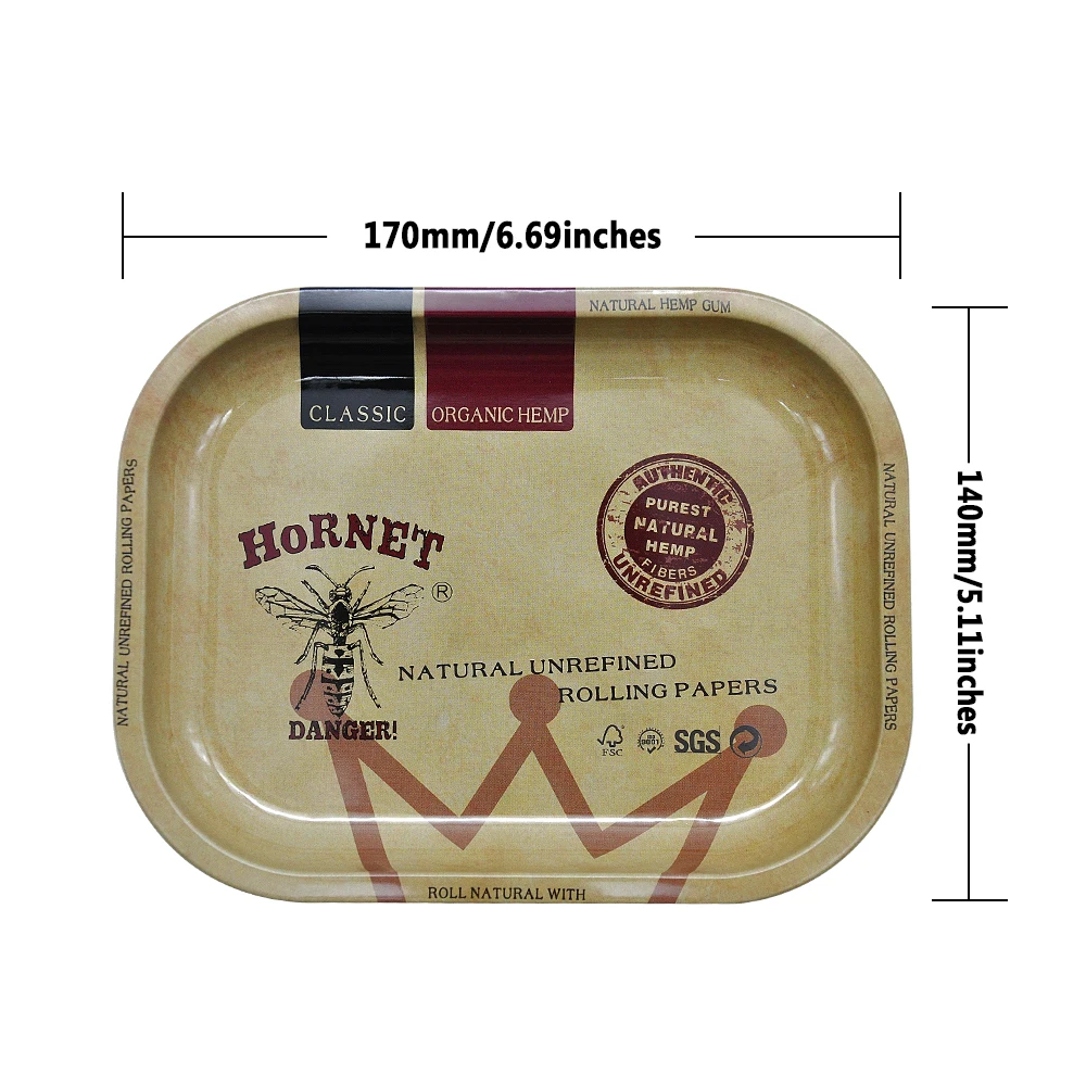 HORNET металла табак поднос ручной роликовой прокатки лотков измельчитель табака