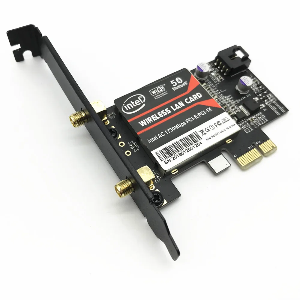 С внешней антенной Intel 9260 AC 9260AC 9260NGW MU-MIMO Bluetooth 5,0 PCI-E PCIe 1x X1 настольная карта