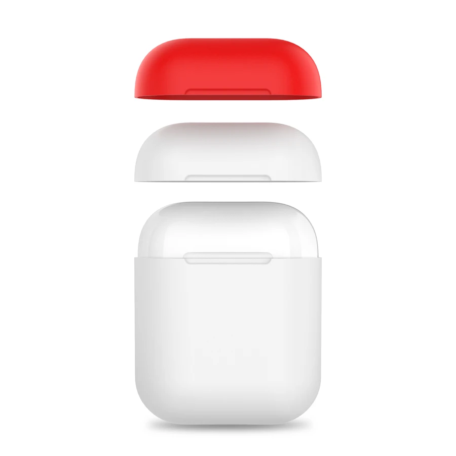 Силиконовый чехол для наушников для AirPods 2, беспроводная коробка для зарядки наушников, защитный футляр, чехол для телефона, аксессуары для AirPods