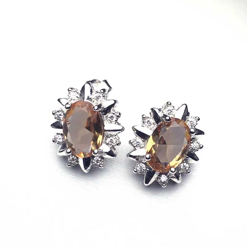 Женские серьги пусеты CSJ из стерлингового серебра 925 пробы|Серьги-гвоздики| |