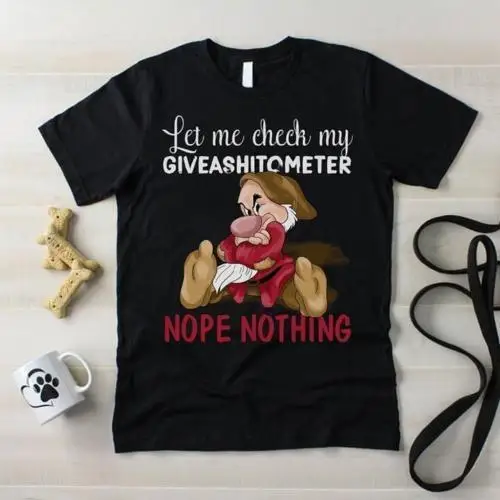 Grumpy позвольте мне проверить мой подарок футболка черный хлопок Мужские Сделано в