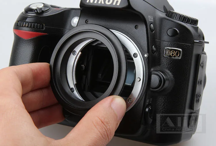 Алюминиевая камера макрообъектив обратное переходное кольцо для Nikon AI до 49 мм 52 мм 55 мм 58 мм 62 мм 67 мм 72 мм 77 мм Резьбовое крепление