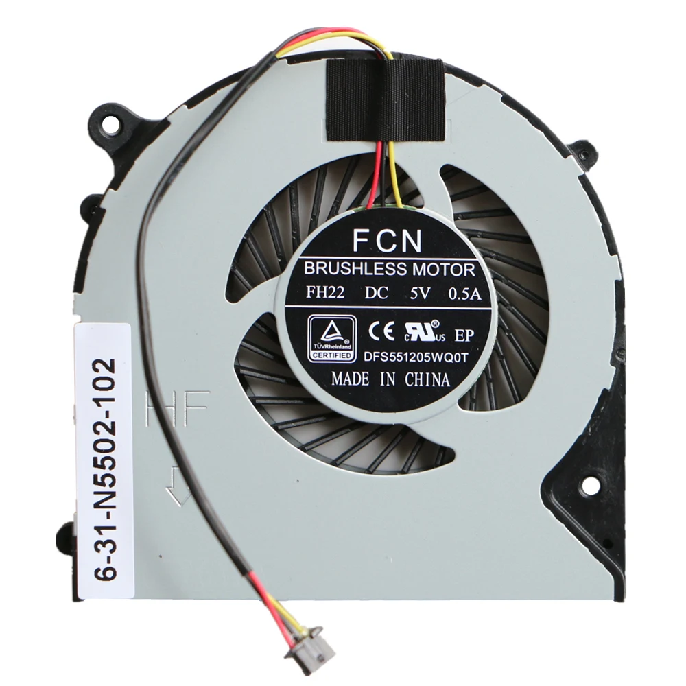 Новый вентилятор процессора для CLEVO N350DW охлаждения FH22 6 31 N5502 102|cpu fan|clevo fanfan cpu |