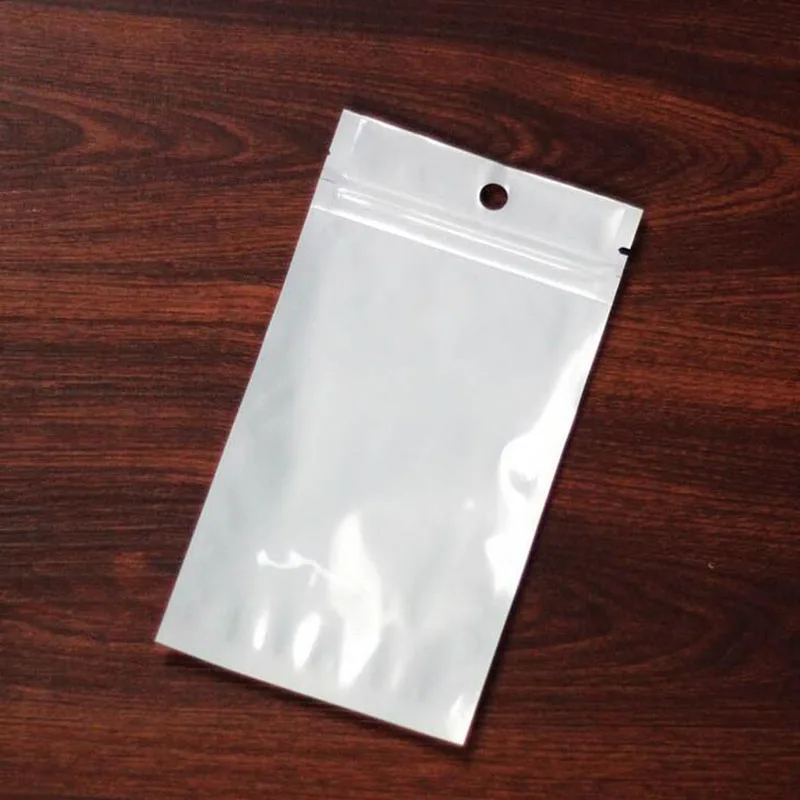 9 см * 15 белый/прозрачный саморегулирующийся пластиковый пакет для розничной