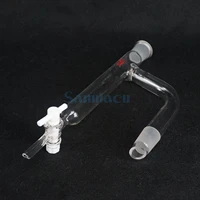 borosilicate glass 19 24 29 joint lab glass oil water decantor separator ptfe stopper distillation