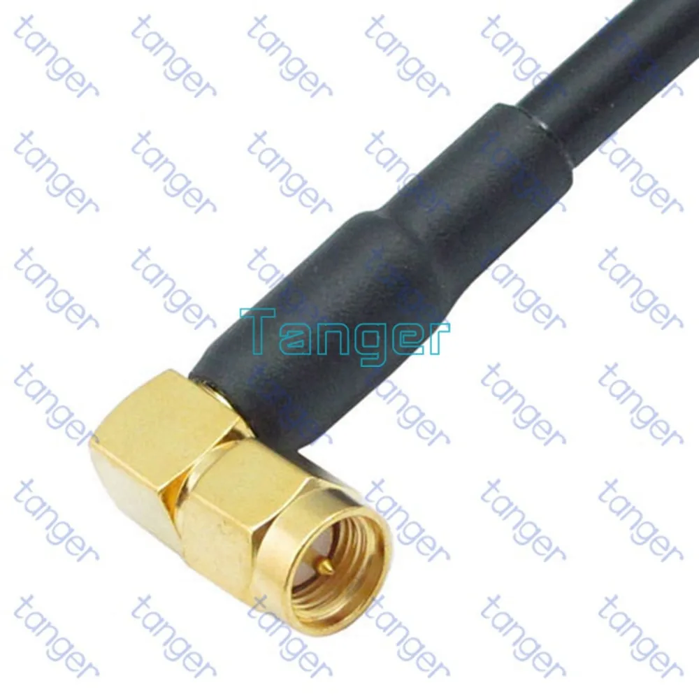 Горячая продажа UHF Женский Разъем SL16 SO239 к SMA штекер правый угол RF RG58 Pigtail Перемычка