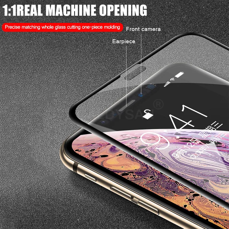 100D полное покрытие защитное стекло для IPhone XR XS Max X защитная пленка 8 7 6 6s Plus
