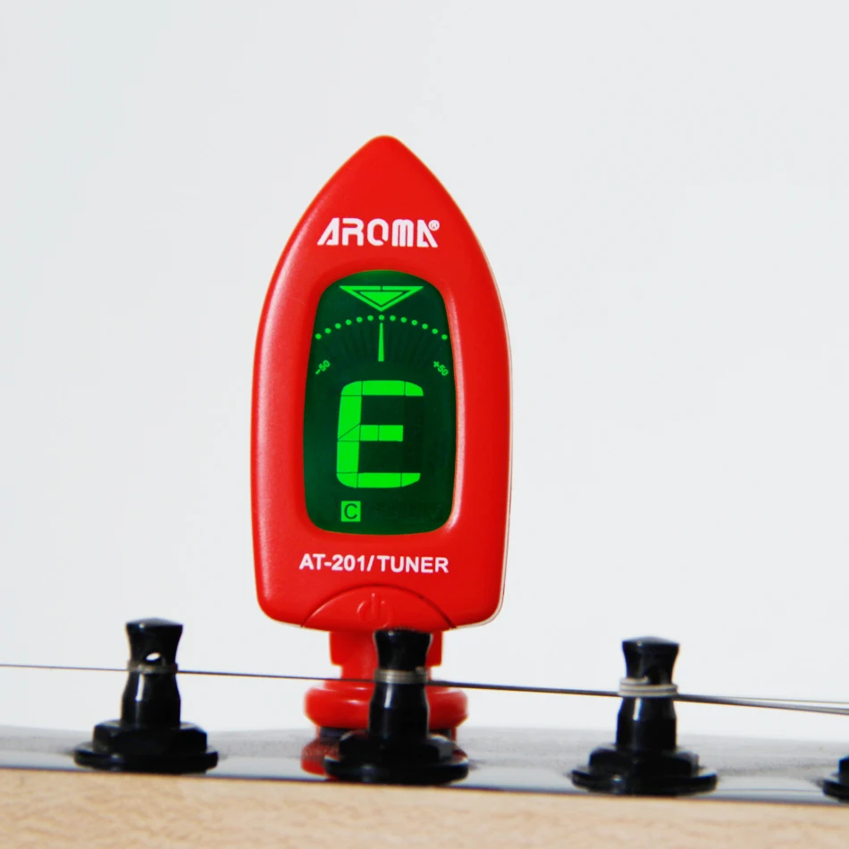 Ароматический мини тюнер AROMA AT 201 с клипсой гитарный для скрипки укулеле тюнер|tuner