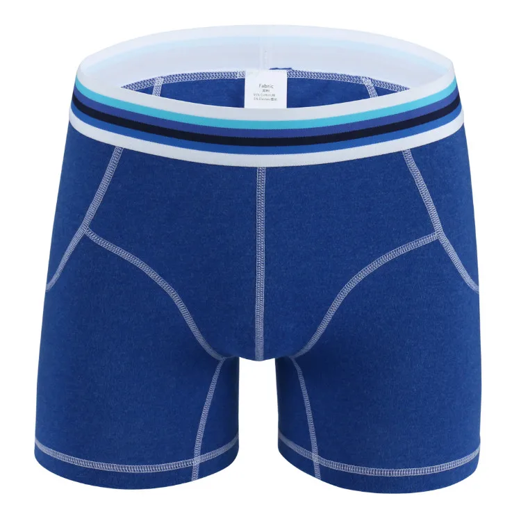6 Pcs 0520 Blue 6 шт./партия, горячее Брендовое модное сексуальное мужское нижнее белье из хлопка высокого качества, мужские трусы-боксеры, мужские трусы, большие размеры - Цвет: 6 Pcs 0520 Blue