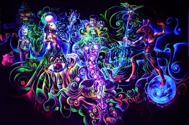 Возьмите трубу мальчик психоделическая кислота Lsd картина плакат шелковая ткань печать настенные картины для гостиной украшения спальни