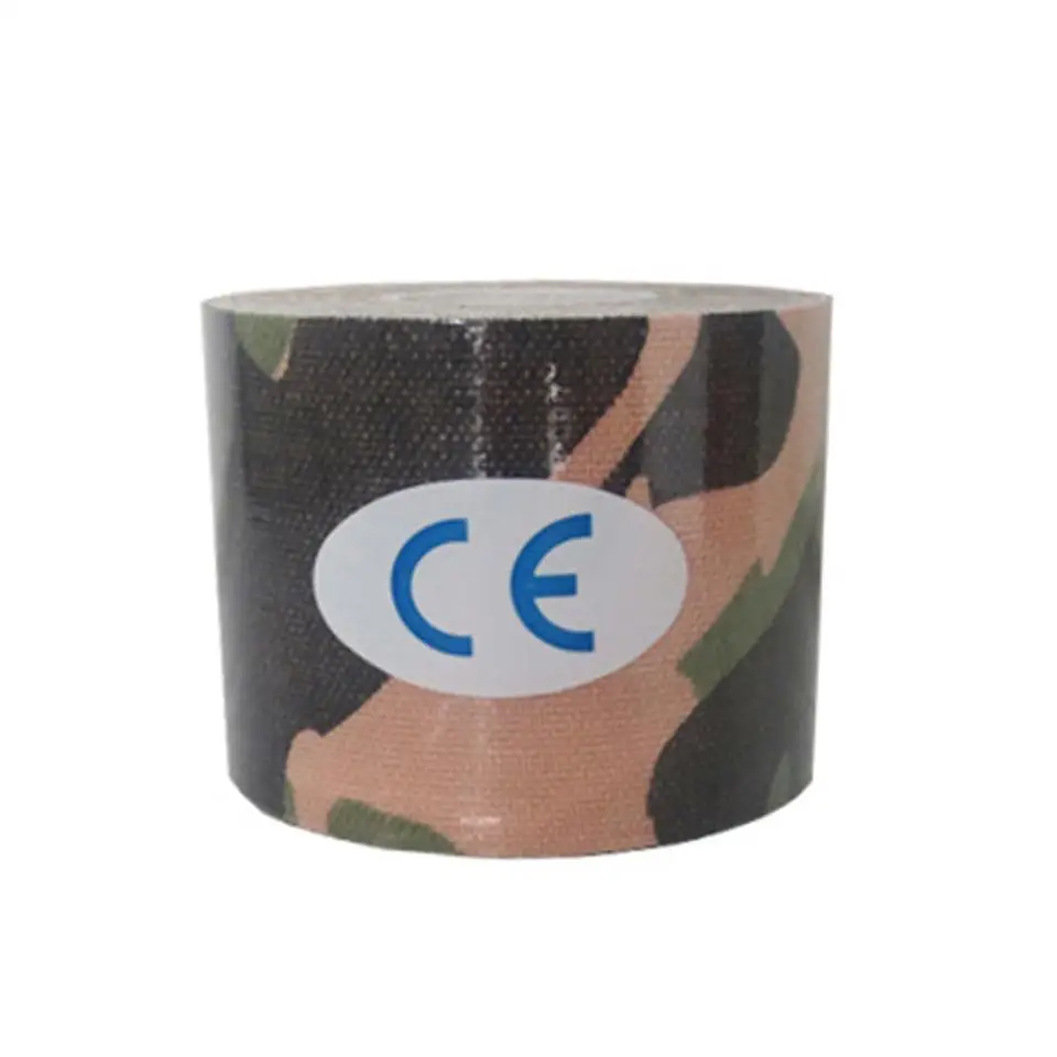 Green camo Ifory 5 м медицинский бинт спортивная лента для мускулов хлопок эластичный клей повязка для мышц уход физио напряжение травматизм поддержка здоровье - Цвет: Green camo