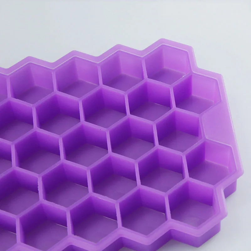 DIY Ice Cube Плесень 37 сетка соты льда лоток силиконовые формы Кухня бар питьевой