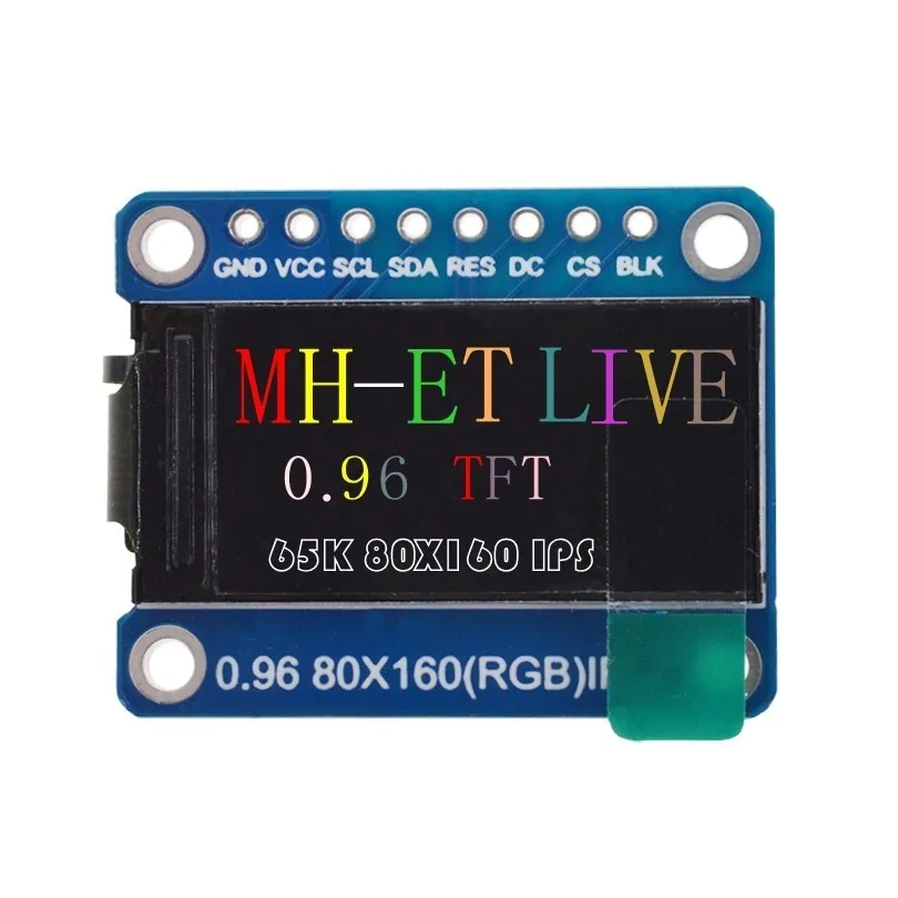 GREATZT TFT дисплей 0,96/1,3 дюймов ips 7P SPI HD 65K полноцветный ЖК-модуль ST7735 Привод IC 80*160(не OLED) для Arduino - Цвет: 0.96 TFT