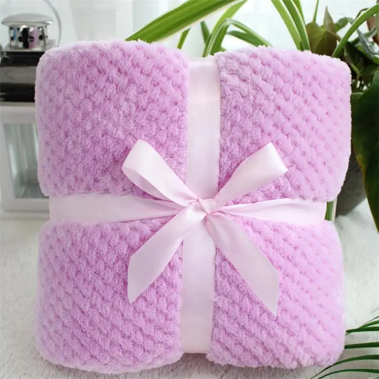Violet 80x100cm Flanel, супер мягкая детская кровать, уютное детское одеяло, весеннее постельное белье для малышей, одеяло из флиса, пушистое одеяло для домашних животных, чехол для детской коляски - Цвет: Violet 80x100cm