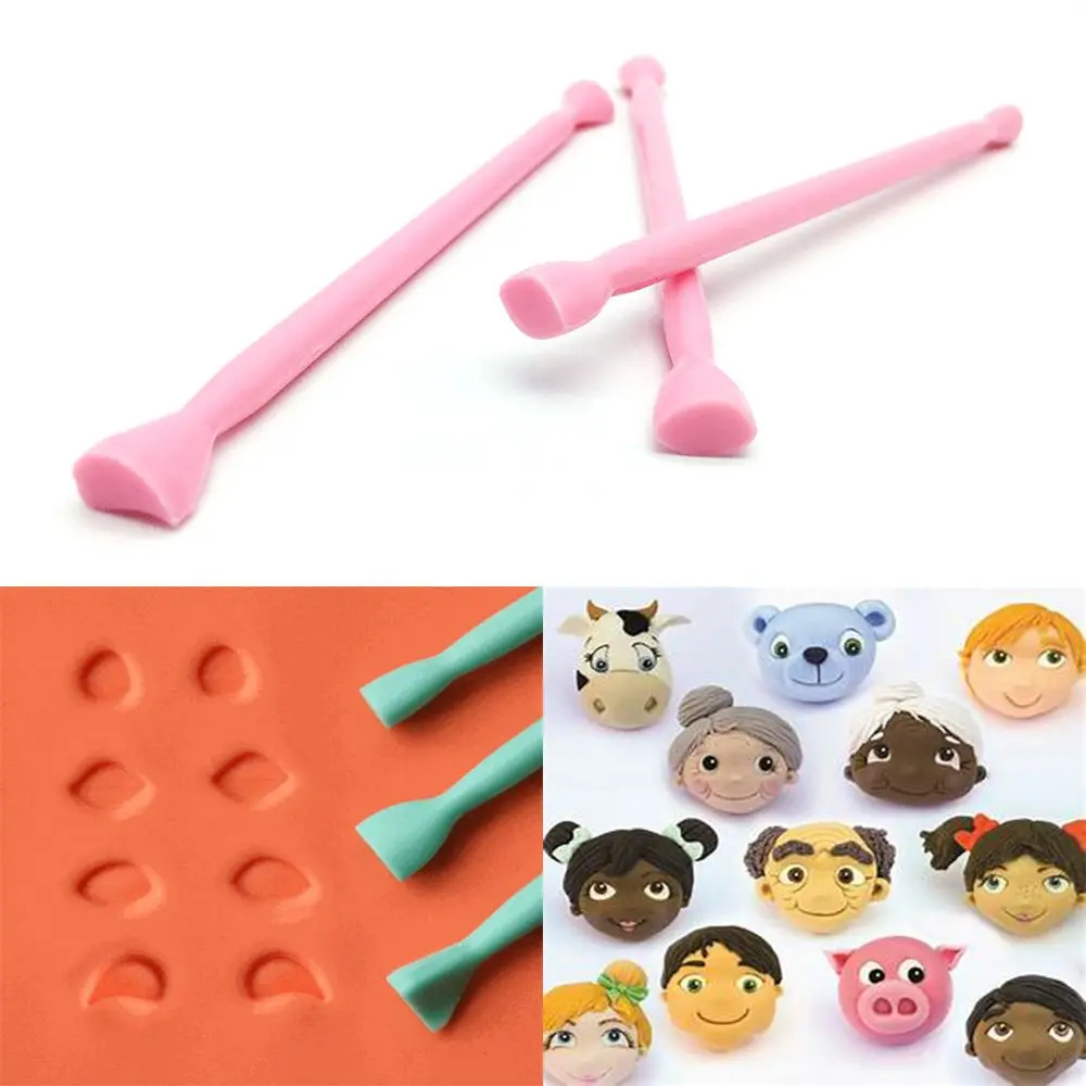 

TTLIFE 3pc/set Cookie Cutter Engraved Pen Plastic Fondant Cutter Cake Mould Decorating Stamper Printing Carving Eye Mold Tools