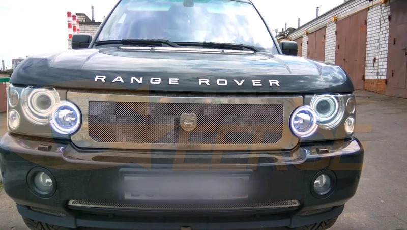 Для Land Rover Range Rover 2006 2007 2008 2009 ксенон отличное Ультра яркое освещение COB комплект светодиодов «глаза ангела»