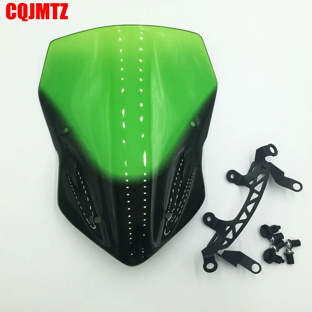 Motorcycle Accessories Green Wind Screen Deflector Windshield For KAWASAKI Z900 Z 900 2017 2018 | Автомобили и мотоциклы