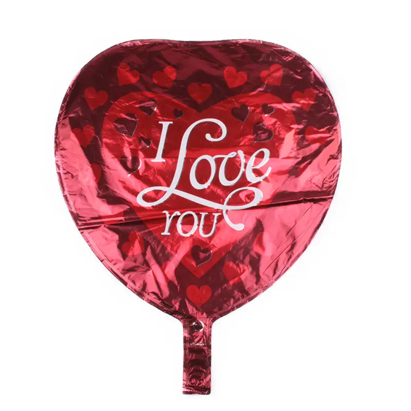 XXPWJ New 18-inch heart-shaped aluminum balloons Wedding room decoration toys Self-sealing mouth F-040 | Дом и сад