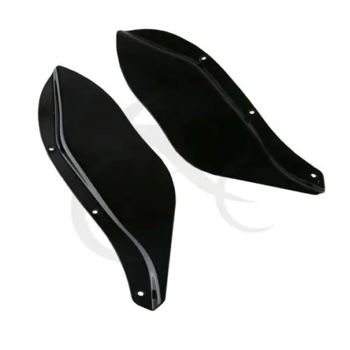 Мотоцикл боковое крыло лобовое стекло воздушный дефлектор для Harley Touring FLHR FLHT FLHX 1996-2013 черный/прозрачный цвет