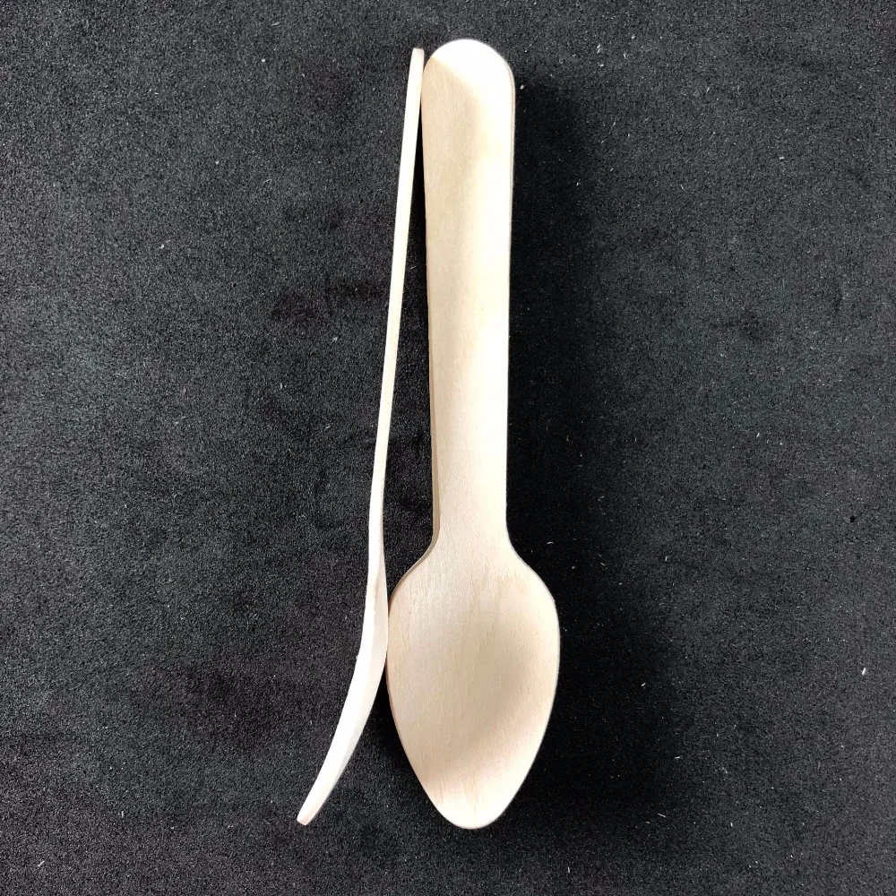 5000 шт./лот одноразовая посуда натуральная деревянная ложка для мороженого торта