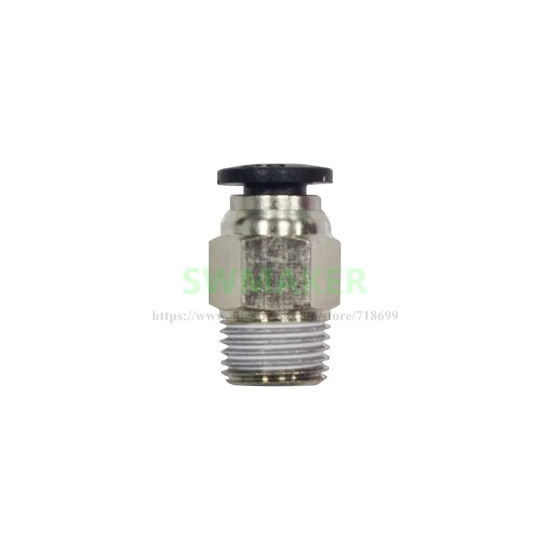 1pcs PC4-M6 PC4-M5 PC4-01 straight-through type pneumatic push pipe fittings 3D printer quick connector for PTFE penetr | Компьютеры и