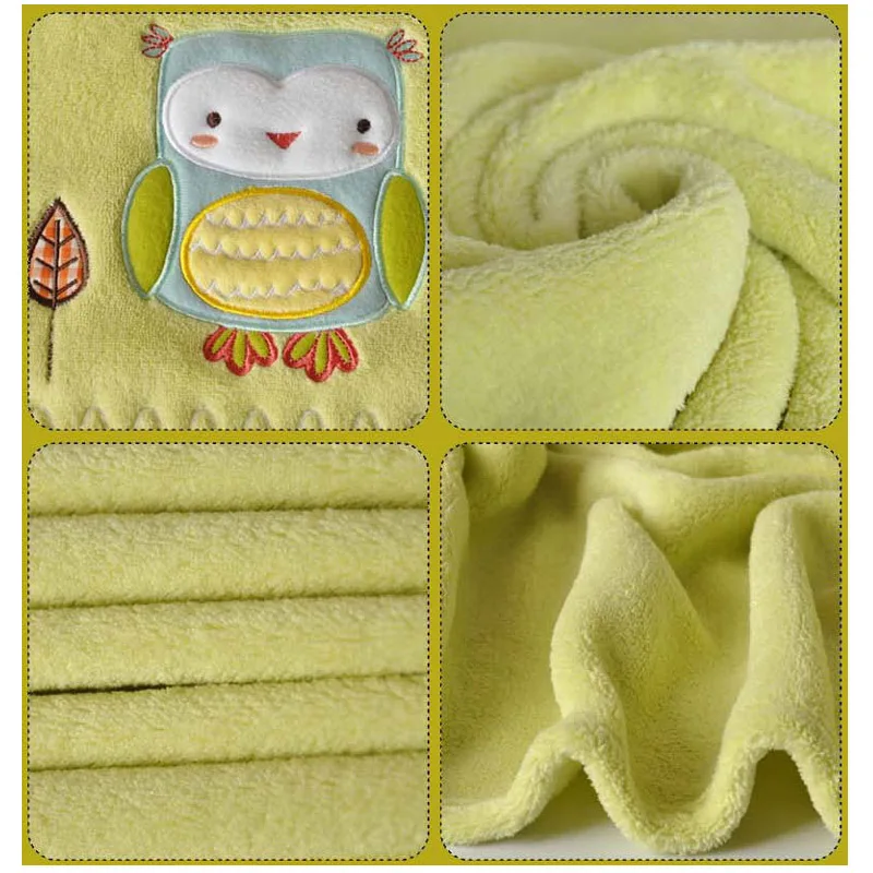 Детское Флисовое одеяло с рисунком льва кролика совы 75 Х100 см|throw blanket|children blanketblanket