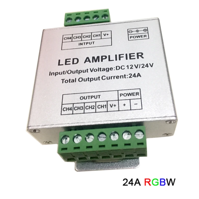 Алюминиевая СВЕТОДИОДНАЯ Лампа контроллер 12 а/24 а/30 А 3 канала 4 RGB подсветка для