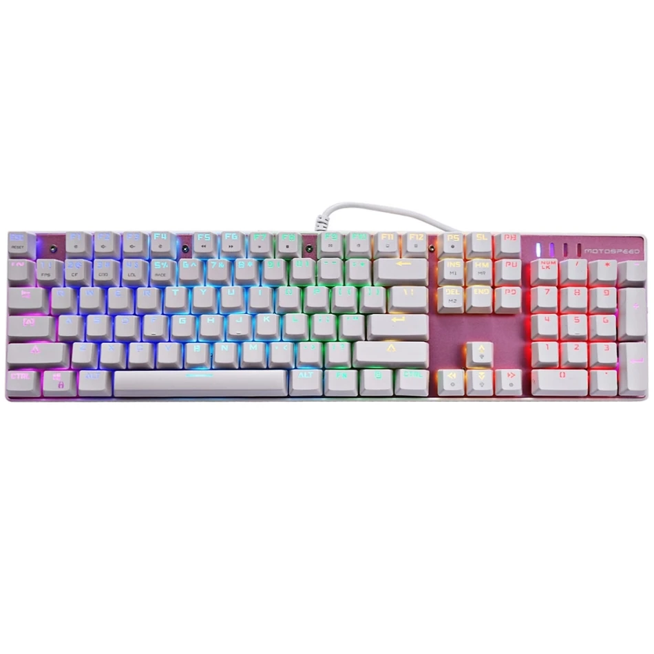 Motospeed CK104 полный Размеры Игры Механическая клавиатура Синий/Красный коммутаторы