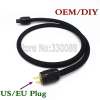 hifi audio cable rhodium gold plated useu power plug mp200 red copper audio power cable