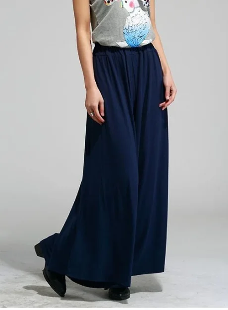 Широкие брюки с высокой талией 2021 свободная повседневная женская юбка