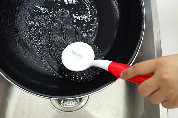 Креативная стальная щётка для мытья посуды Xiguo Pot Pan brush Scrubber Cleaner Tool кухонные
