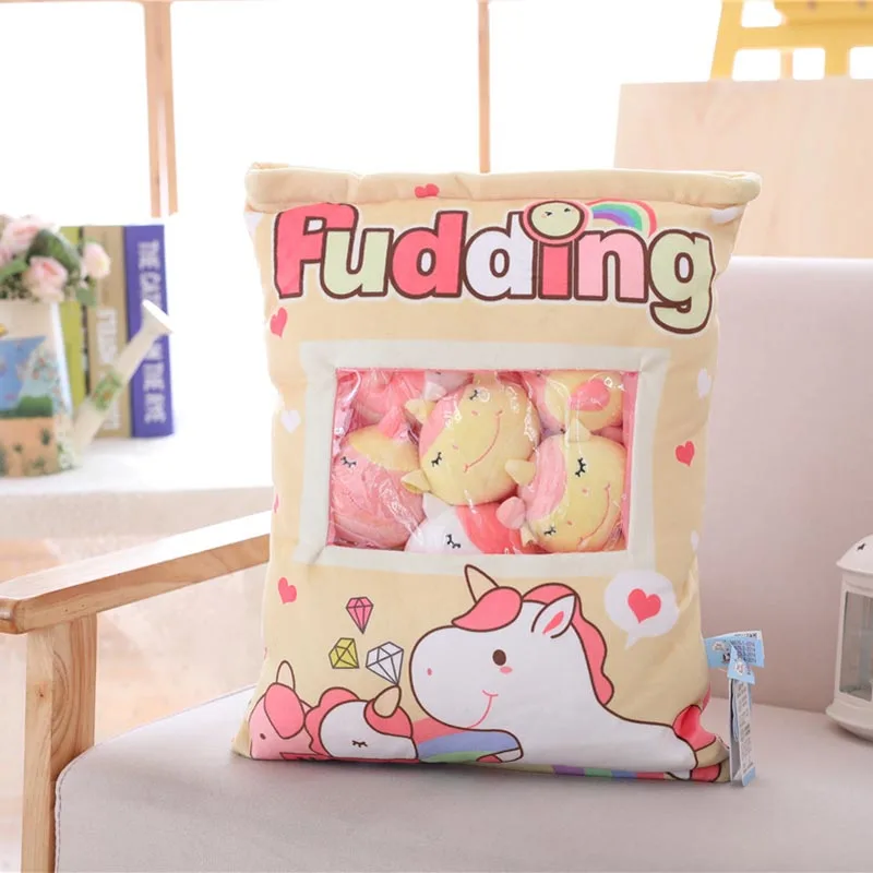 8pcs unicorn Сумка из 8 шт. мини-Мышка кошка единорог плюшевые игрушки для детей мультфильм подушка Япония Аниме Фигурка креативный подарок для детей - Цвет: 8pcs unicorn